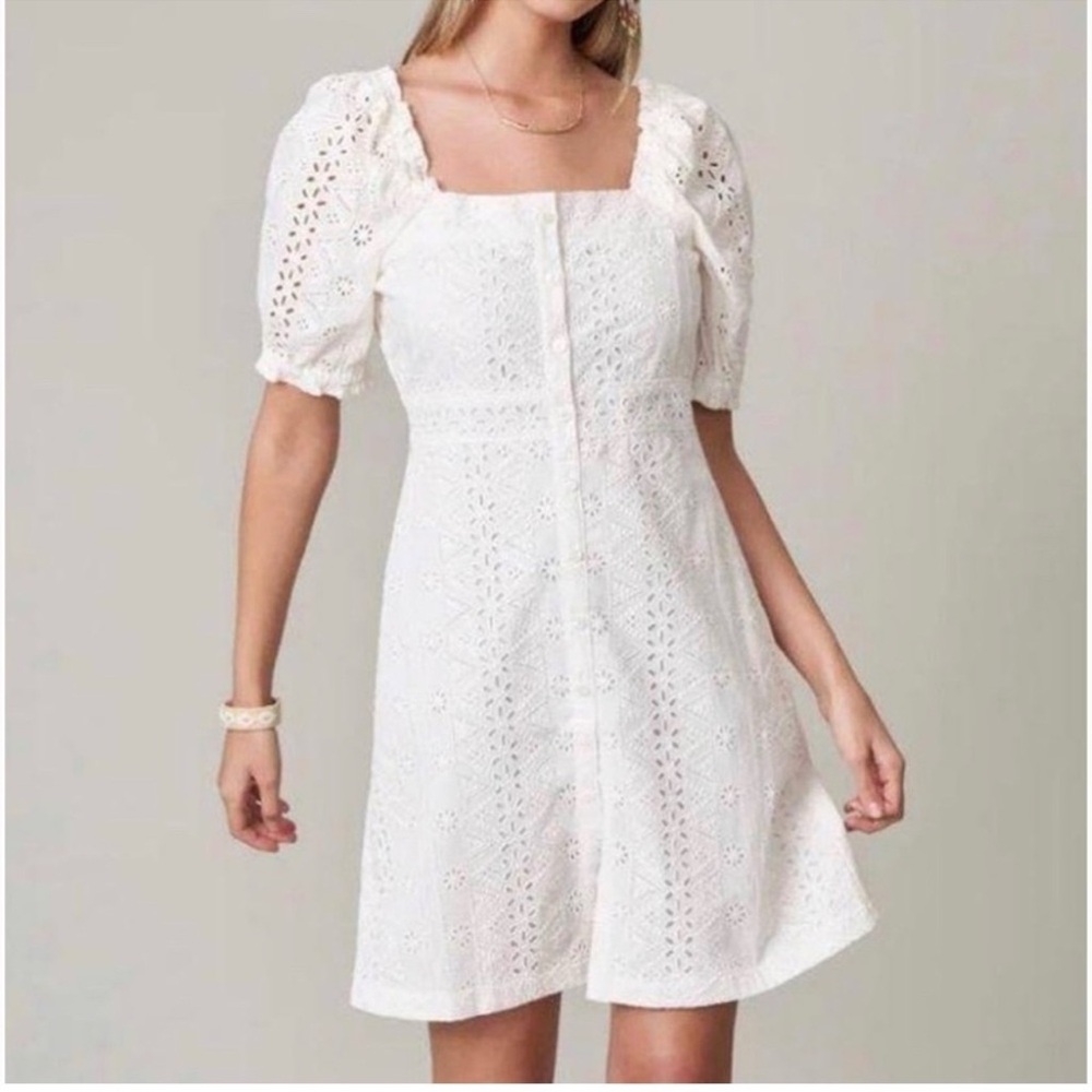 Spartina 449 White Puff Sleeve Sundress
